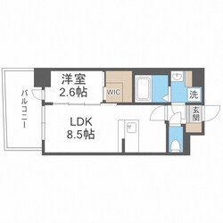 セレニテ西中島アリア壱番館の物件間取画像